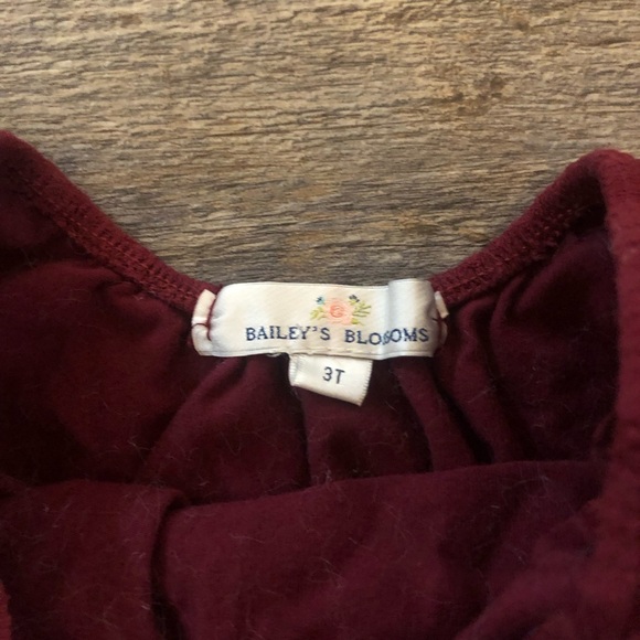 NEW Bailey’s Aurora Maxi Tulle Skirt Size 3T with leotard burgundy 3T beautiful - Picture 7 of 7